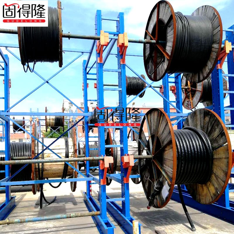 廠(chǎng)家生產(chǎn)電纜貨架 線(xiàn)纜盤(pán)支架 懸臂式放